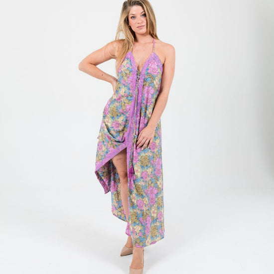 vestido lentejuela bohemio mujer arena formentera