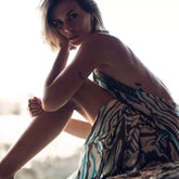 vestido lentejuela bohemio arena formentera mujer