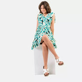 vestido corto cruzadao teen mjer arena formentera
