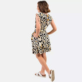 vestido corto cruzadao teen mjer arena formentera