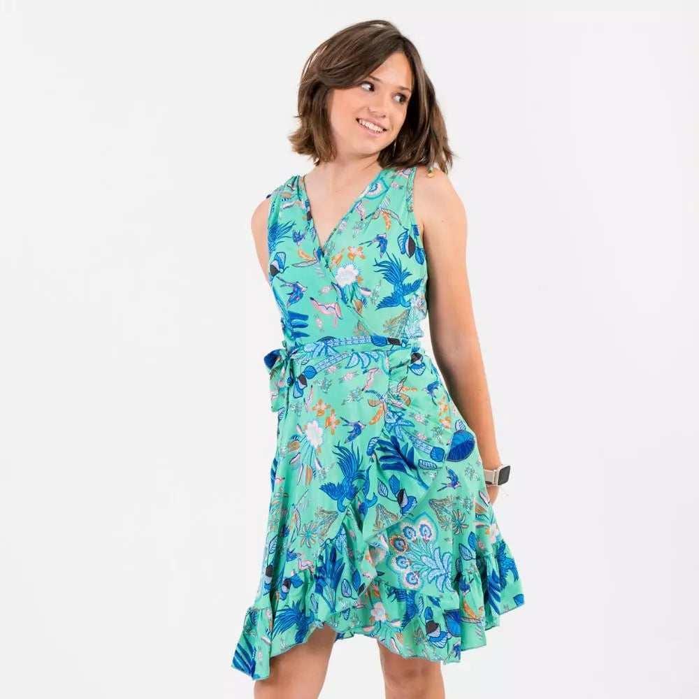 Vestido corto cruzado , Aiti