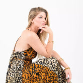 Vestido boho leopardo