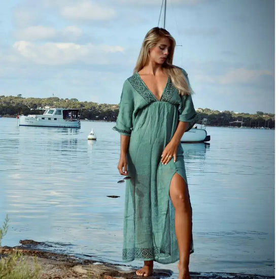 Vestido con manga mariposa, Sofía